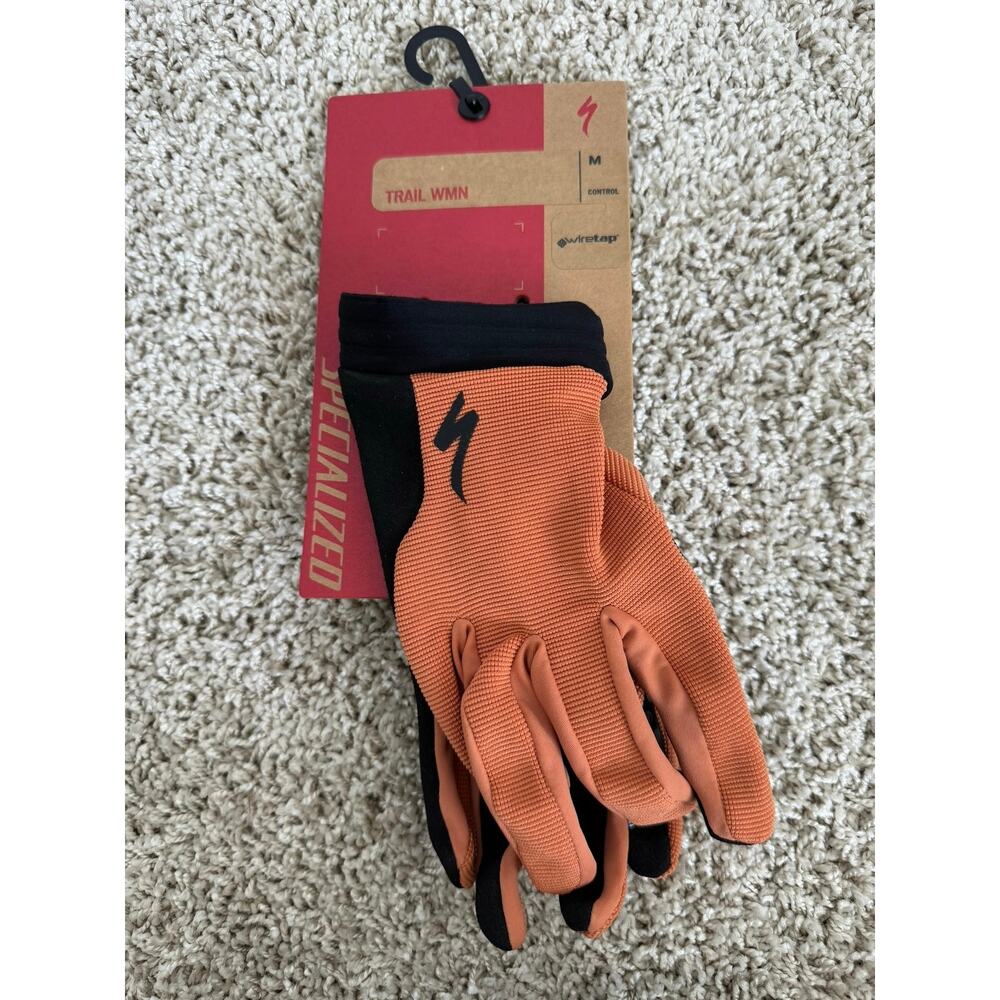 NWT Specialized Women’s Cycling Glove Long Finger Trail - Size M Pecan